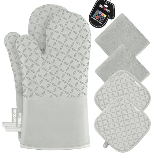 Oven Mitts and Pot Holders 6pcs Set