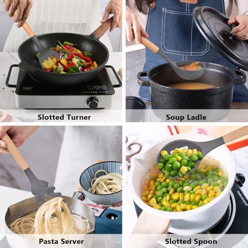 Kitchen Cooking Utensils Set (Standard 6-Piece Set / Gray)