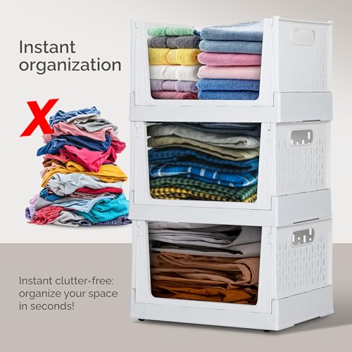 Plastic Stackable Storage Bins