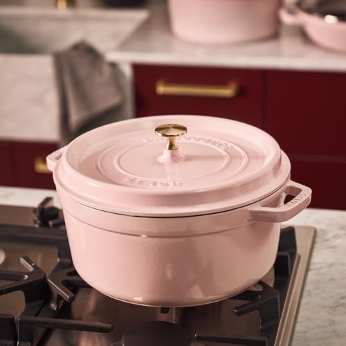 Cast Iron 4 qt Round Dutch Oven (4-qt Round / Peony Pink)