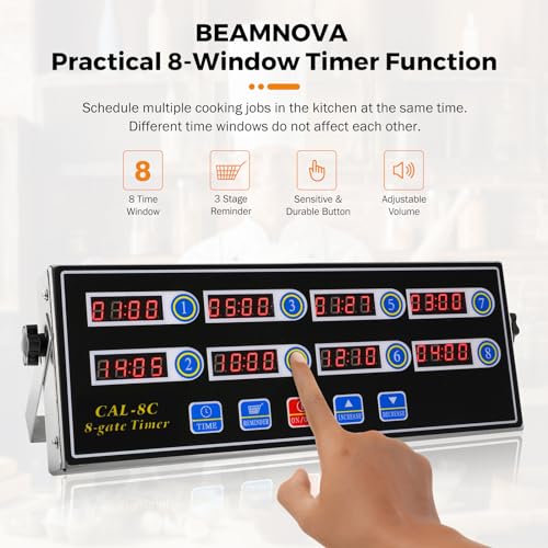 8 Channel Digital Kitchen Timer