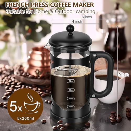 French Press Coffee Maker 21oz