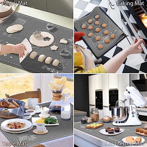 Silicone Pastry Mat Extra Thick Non