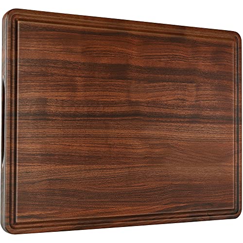 Extra Large Walnut Wood Cutting Board for Kitchen