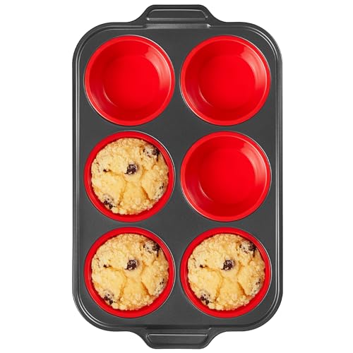 Silicone Muffin Pan with Metal Frame