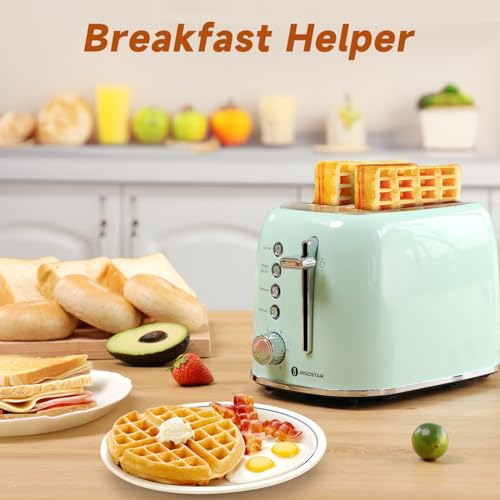 2 Slice Retro Toaster Stainless Steel