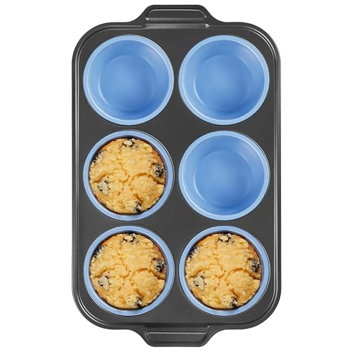 Silicone Muffin Pan with Metal Frame