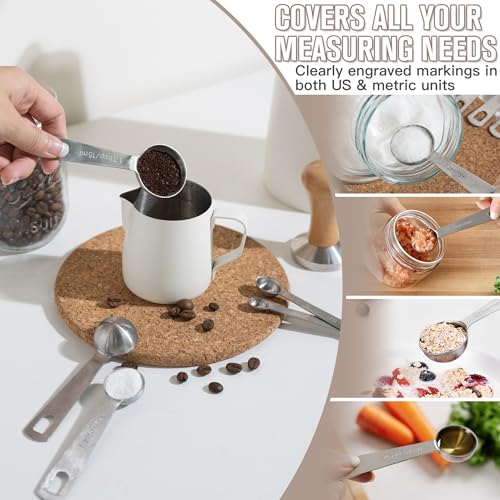 Stainless Steel Mixing Bowls with Lids (Khaki / 7+14 - Bowls & Spoons)