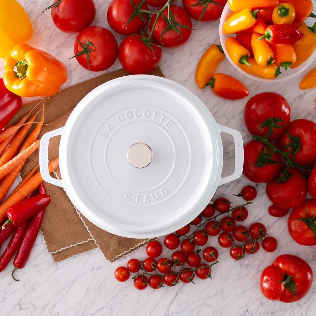 Cast Iron Dutch Oven 4 (4-qt Round / White)