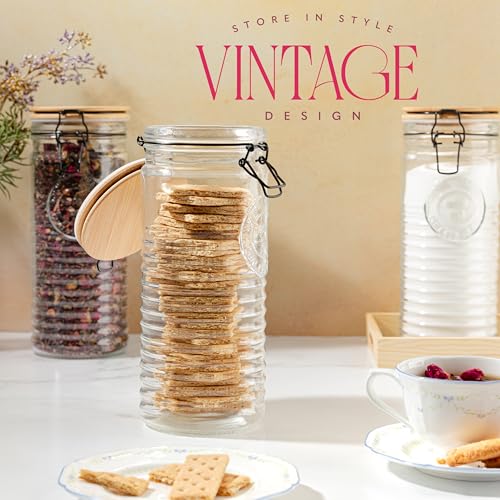 Glass Storage Jars with Airtight Lids