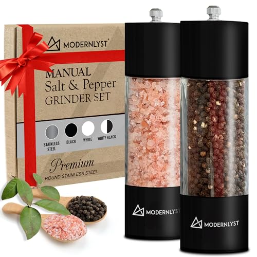 Manual Salt and Pepper Grinder Set of 2