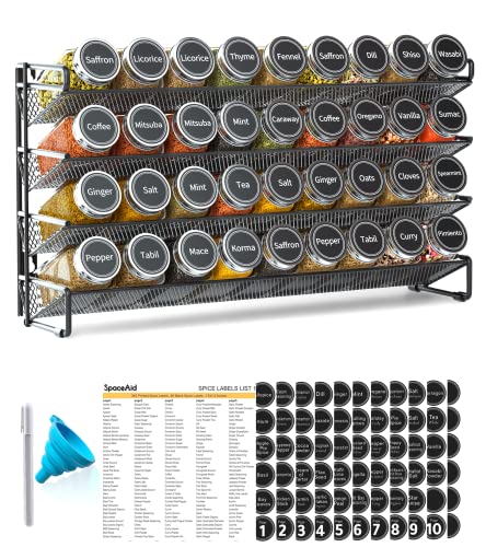 Spice Rack Organizer with Spice Jars