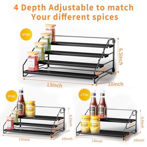 Spice Rack Organizer for Cabinet Pantry
