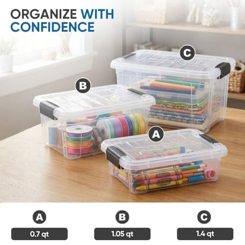 Clear Plastic Storage Boxes with Lids