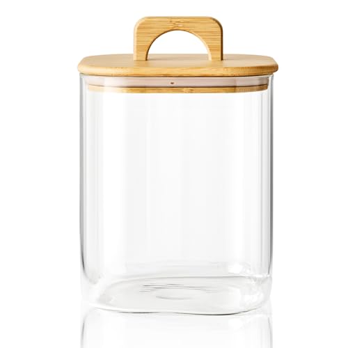 Sweejar large glass jar with lid