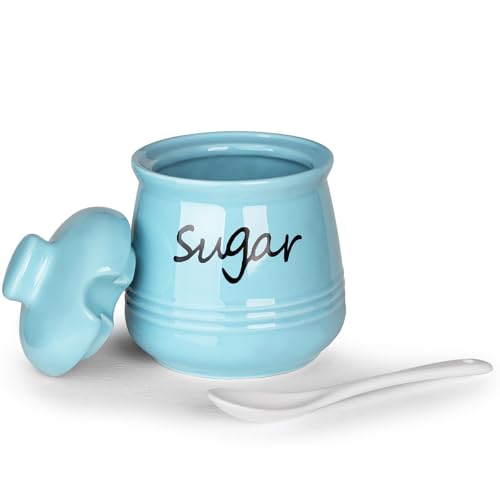 12oz Sugar Bowl with Lid and Spoon