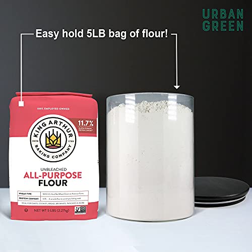 Glass Jars with Airtight Black Lids