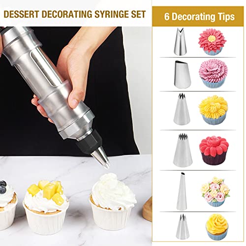 Icing Decoration Gun Set Dessert Decorating Decorator Syringe Cake Decorating Tool