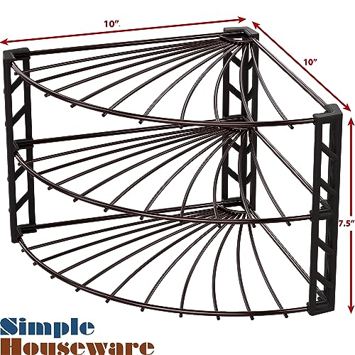 3 Tier Counter Corner Shelf Organizer
