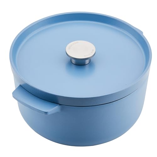 Enameled Cast Iron Dutch Oven (Blue Velvet)