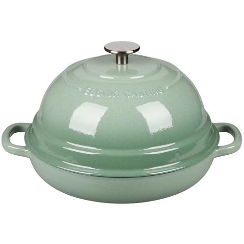 Enameled Cast Iron Dutch Oven Pot with Lid (Sage Green)