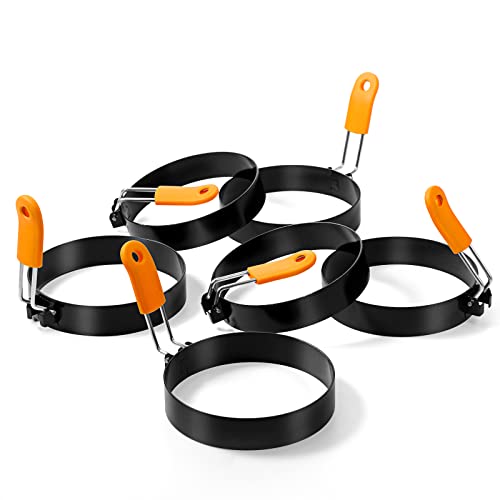 6 Pcs Egg Rings for Griddle Nonstick Pancake Molds