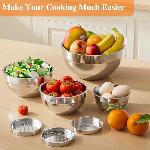 Mixing Bowls with Lids Set (Multicolor)
