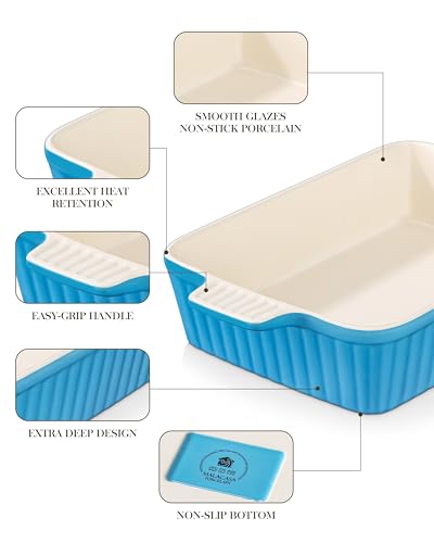 9x13 Large Casserole Dish for Oven