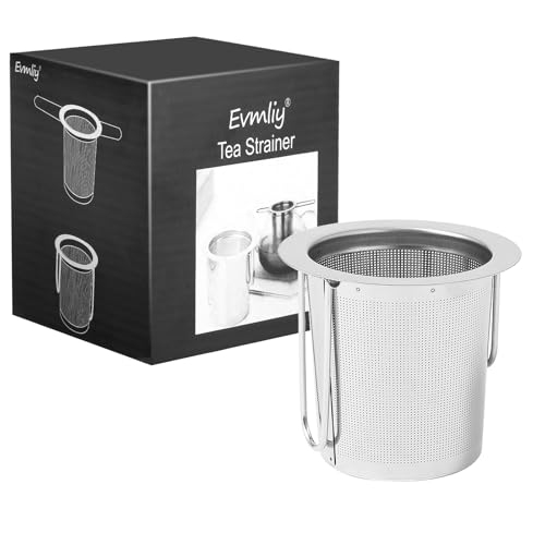 Tea Strainer Stainless Steel Tea Infuser Basket Sitting in Mugs