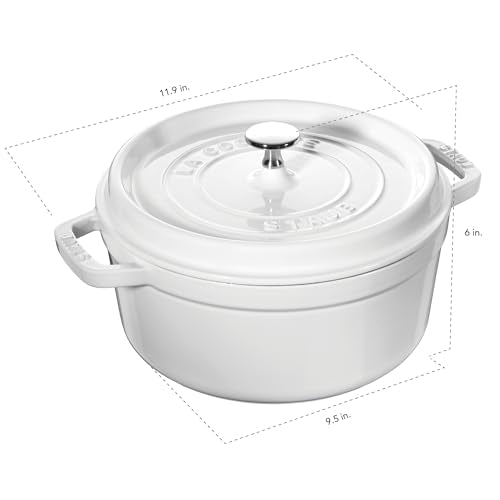 Cast Iron Dutch Oven 4 (4-qt Round / White)