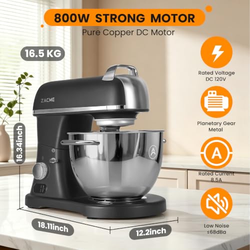 8.4QT Commercial Stand Mixer 800W with NSF Certified and Aluminum Die Casting