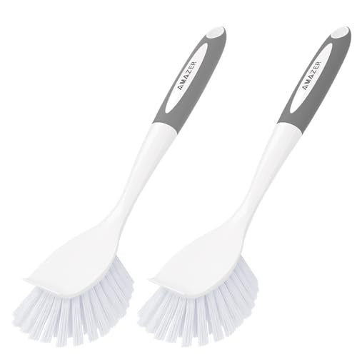 Dish Brush 2 Pack Dish Scrubber with Handle