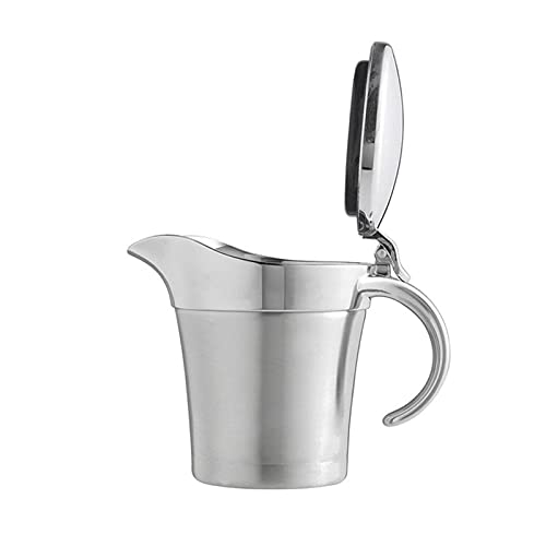 Gravy Boats Double Insulated Wall Stainless Steel Gravy Sauce Dressing Boat 450ml Sauce Jug