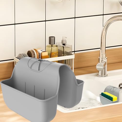 Silicone Sink Saddle Caddy Organizer Rack