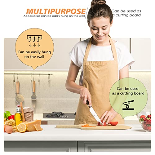 5 PCS Round Pizza Stone Set