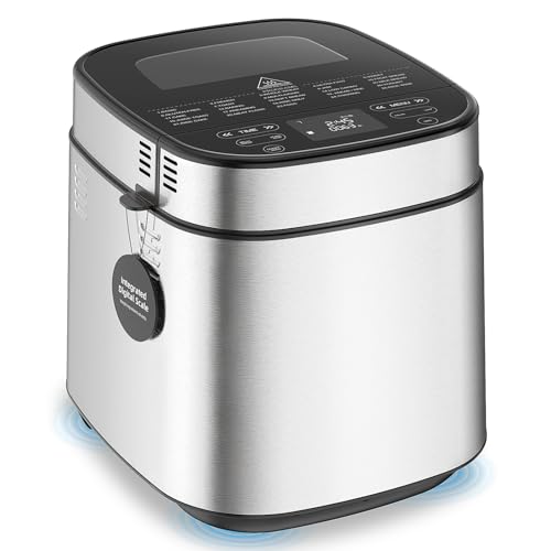 25-in-1 2.5LB Bread Maker with Built-in Electronic Scale (White)