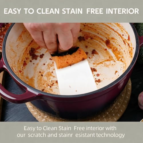 Dutch Oven Enameled Cast Iron with Lid (Fig / 3 QT)