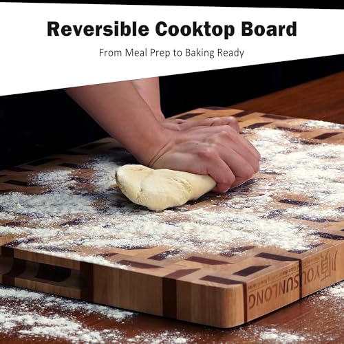 3D Zigzag Pattern End Grain Cutting Board (Maple XL)