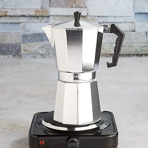 Classic Stovetop Espresso and Coffee Maker (Silver / 12 Cup)