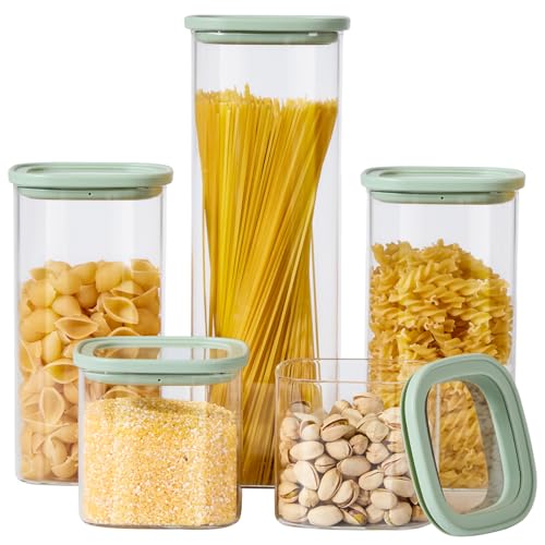 Glass Food Storage Jars with Lids