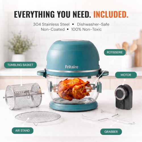 Non Toxic Air Fryer™ Glass 5 Quart w
