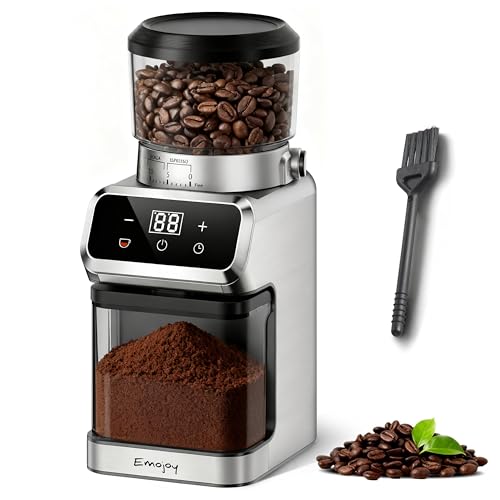 Coffee Bean Grinder with 30 Grinding Settings (Black)