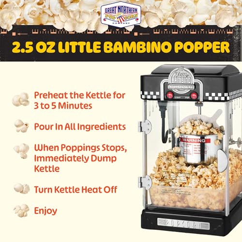 Popcorn Little Bambino 2.5oz Popcorn Machine
