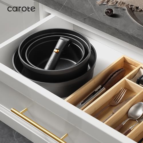 Tri Ply Stainless Steel Cookware Set with Detachable Handle