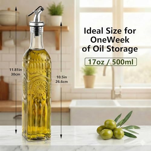 Relief Olive Oil Dispenser Bottle 1 Pack (Relief / 17 Ounces)
