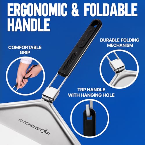 Stainless Steel Pizza Peel with Folding Handle