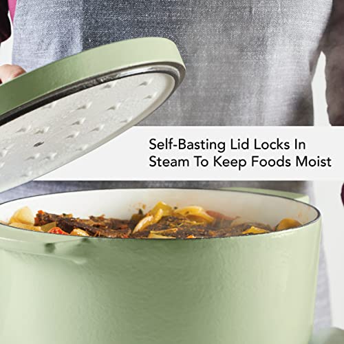 Enameled Cast Iron Dutch Oven (Pistachio)