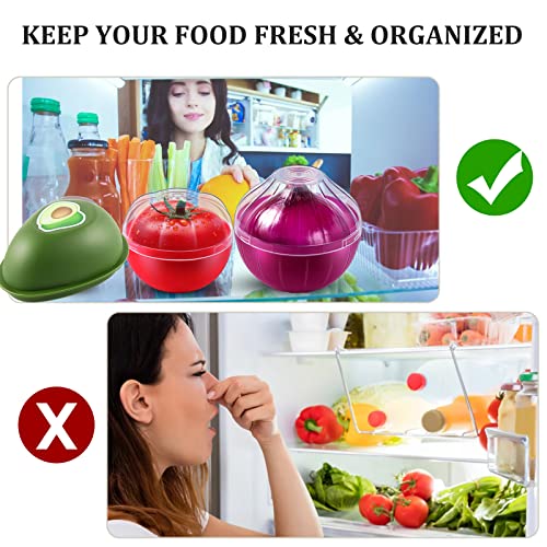 Vegetable and Fruit Storage Containers for Fridge