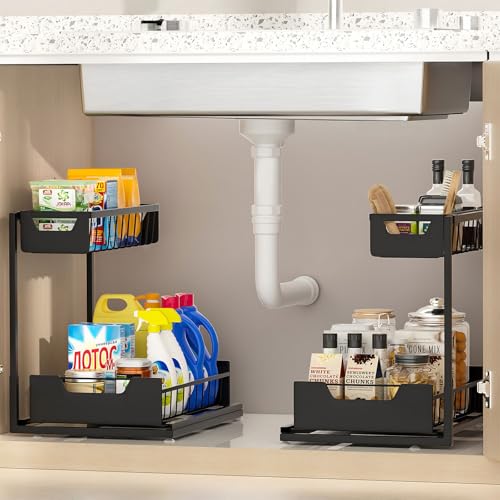 Metal Under Sink Organizer Cabinet Organizer