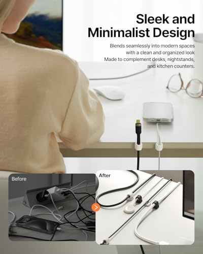 6 Pack Sinjimoru Magnetic Cable Clips